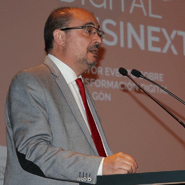 Javier Lambán anima a aprovechar la era digital como una oportunidad para Aragón en el Digital Businext