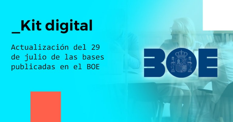 Kit Digital - actualización bases BOE