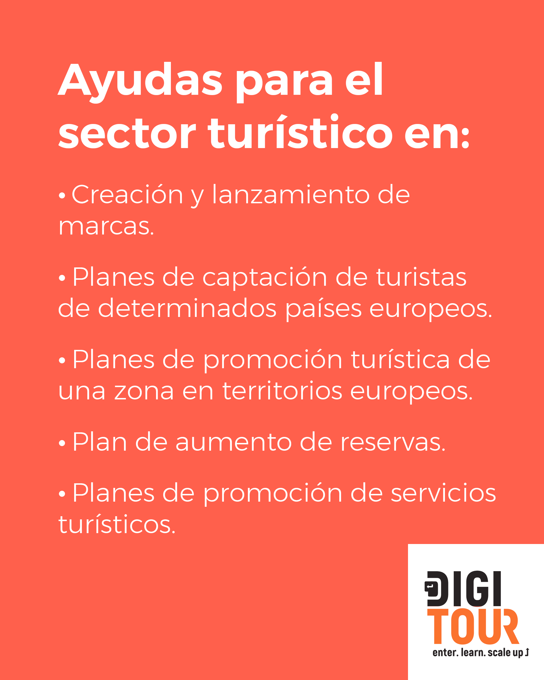 Digitour - Ayudas para el sector turístico